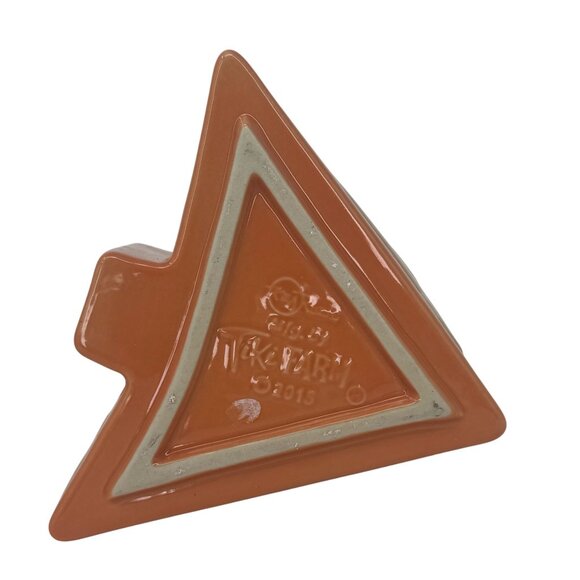 Vintage Modfish Orange Triangle Tiki Bowl Mug Ken Ruzic Tiki Farm 2015 MCM - Picture 7 of 9